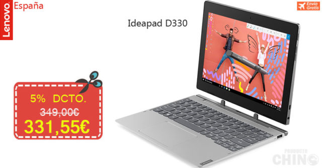 Oferta Portátil Ideapad D330 Lenovo España y Envío Gratis | 5% Descuento!