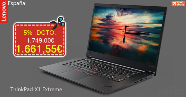Oferta Portátil ThinkPad X1 Extreme Comprar Lenovo España y envío gratis!