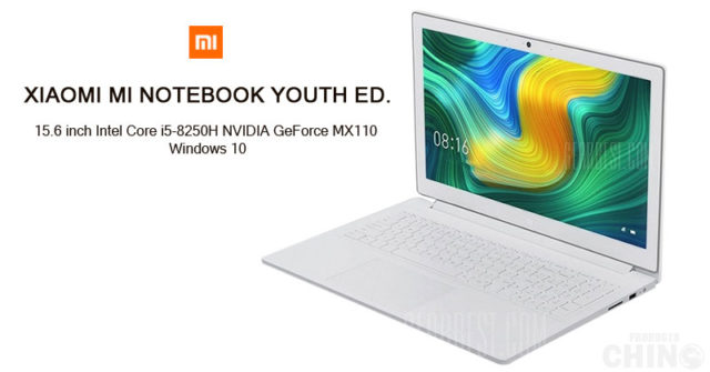 Xiaomi Mi Notebook Youth Edition con pantalla de 15.6" y Windows 10