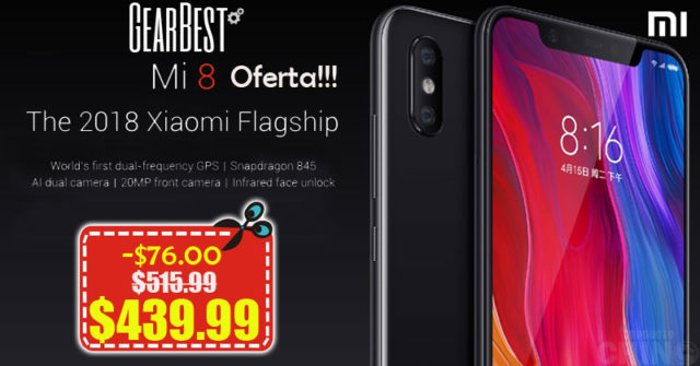 Xiaomi Mi8 Oferta Gearbest + Envío gratis a España y países latinos!