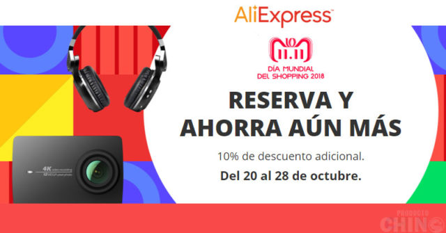 Aliexpress Plaza España 10% Descuento por el 11.11
