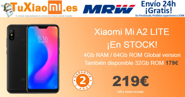 Xiaomi Mi A2 Lite Comprar España Global Versión en TuXiaomi