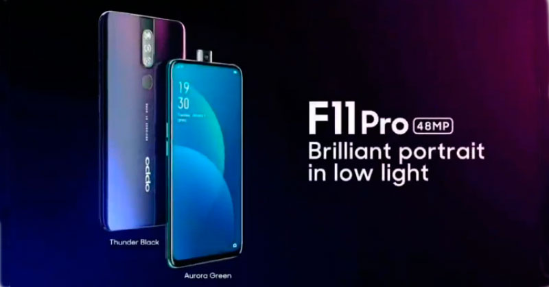 Oppo F11 Pro con cámara selfie emergente y sensor primario de 48MP