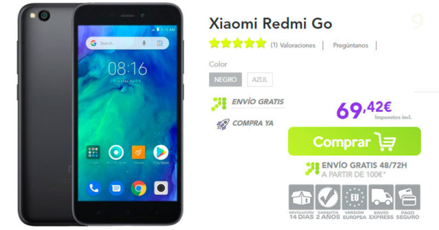 Xiaomi Redmi Go Chollo por solo 84€ en España!