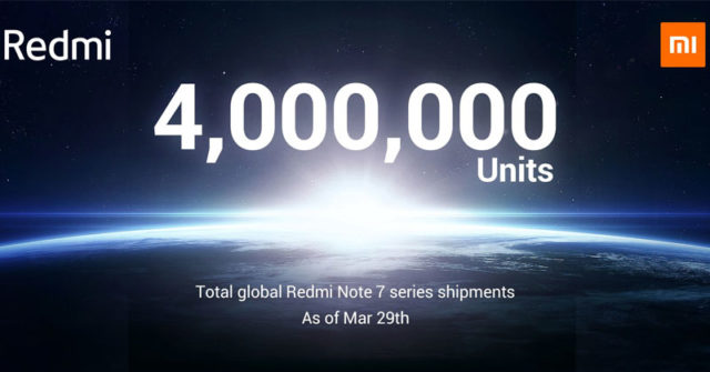 4 millones de Xiaomi Redmi Note 7 vendidos desde su lanzamiento. La serie Redmi Note 7 de Xiaomi podría decirse que representa la mejor relación calidad-precio en la industria de los teléfonos inteligentes en este momento.