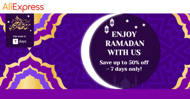Compra 2019 OFERTAS de Ramadán Aliexpress, solo por 7 días!
