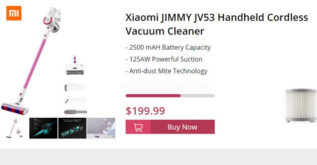 Solo US$199.99 para Xiaomi Jimmy JV53 + regalo gratis en Geekbuying