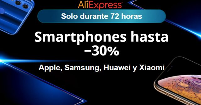 Smartphones hasta −30% en Aliexpress | Apple, Samsung, Huawei y Xiaomi