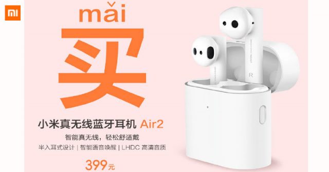 Xiaomi Mi AirDots Pro 2 se lanzarán este 27 de Septiembre a US $55