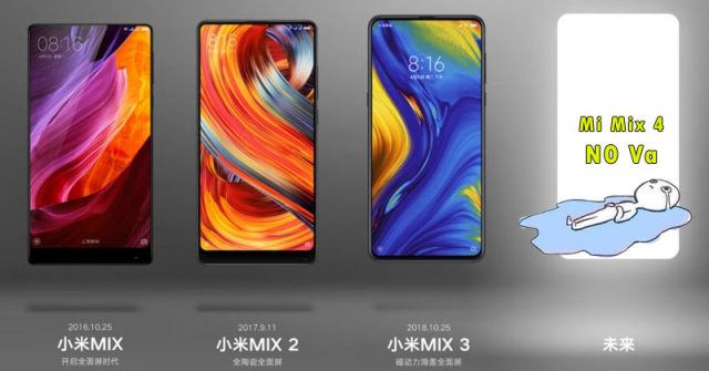 Xiaomi confirma que el Mi Mix 4 no llegará