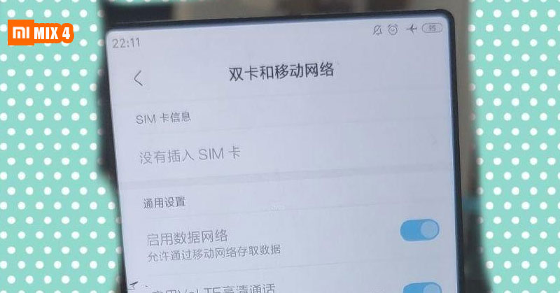 Una imagen real del Xiaomi Mi Mix 4 se filtra en línea