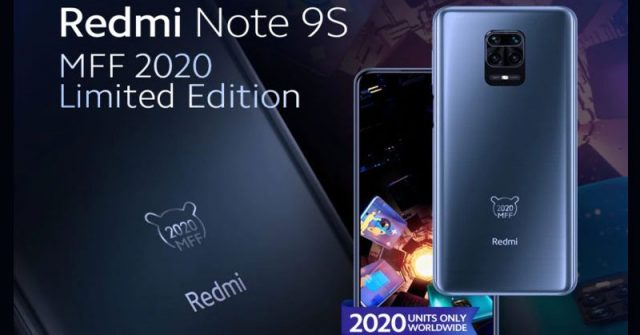 Presentan la edición limitada del Redmi Note 9S MFF 2020