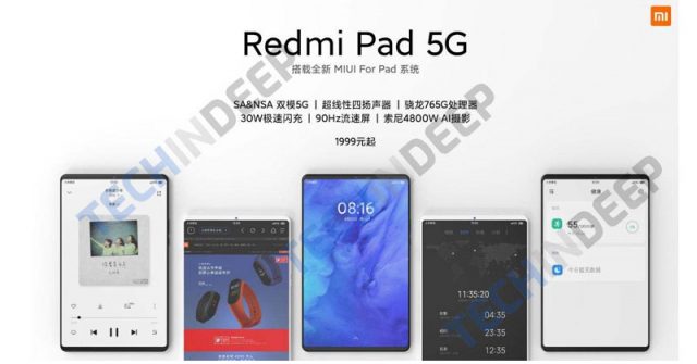 Redmi Pad 5G: la nueva tableta de Xiaomi se lanzará el 27 de abril