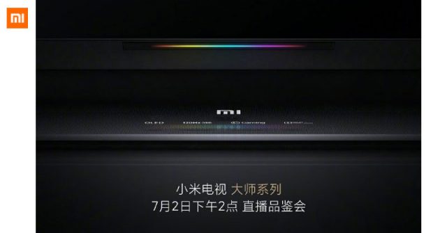 Xiaomi lanzará OLED Master TV de 120Hz en China este 2 de julio