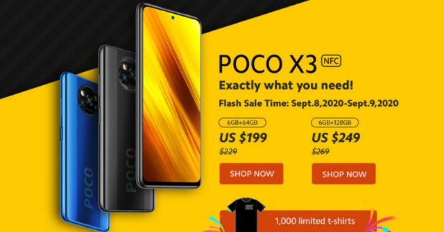 La venta flash de POCO X3 comenzó en la tienda oficial de Xiaomi en AliExpress
