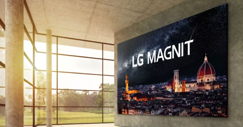 LG lanza un televisor de 163 pulgadas con pantalla microLED