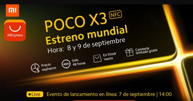 Estreno Mundial: POCO X3 NFC en Aliexpress