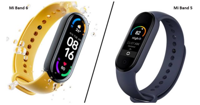 Xiaomi Mi Band 6 vs Mi Band 5