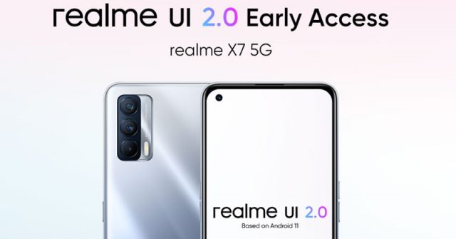 Realme X7 obtiene la actualización de acceso temprano de la interfaz de usuario Realme 2.0 basada en Android 11