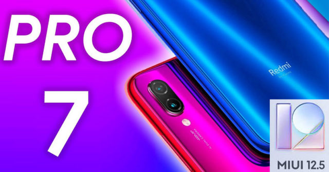 Redmi Note 7 Pro recibe la actualización MIUI 12.5 en China