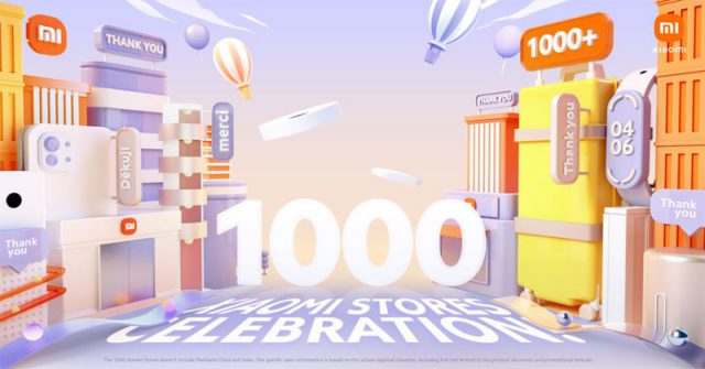 Xiaomi celebra la apertura de más de 1000 Mi Stores en todo el mundo