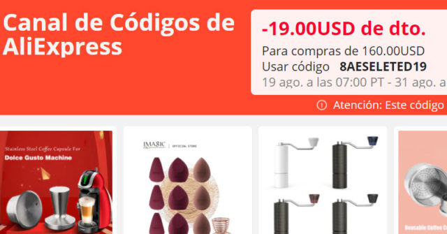 9 Aliexpress Cupones Descuento Agosto 2021