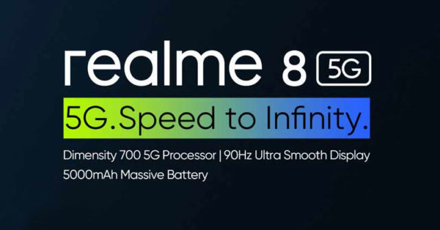 Realme 8 5G obtiene soporte de expansión de RAM dinámica con la nueva actualización.