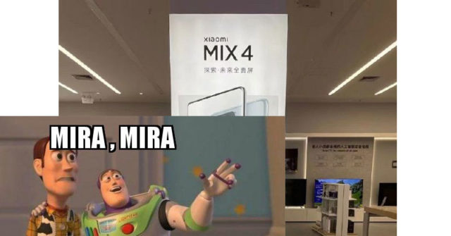 Diseño del Xiaomi Mi MIX 4 revelado a través de póster promocional