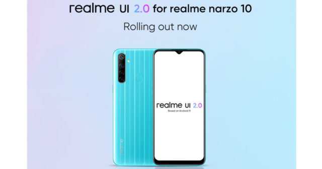 Realme Narzo 10 recibe la actualización estable de Realme UI 2.0 (Android 11)