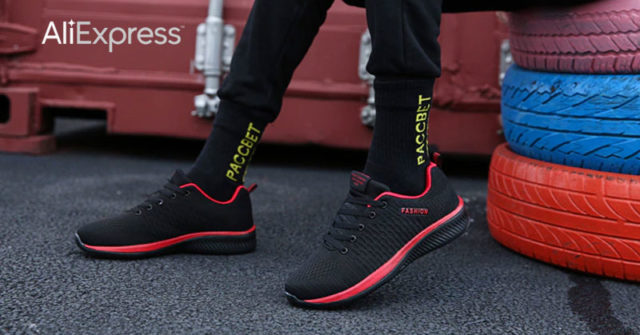 Super Oferta Aliexpress: Zapatillas de deporte transpirables para hombre y mujer a solo 11 dólares