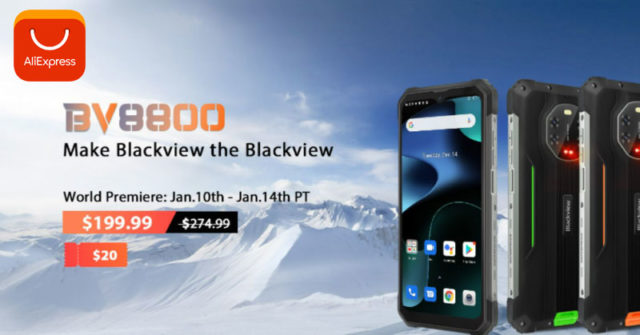 Oferta Aliexpress: obtenga el teléfono inteligente resistente Blackview BV8800 a solo 199.99 dólares