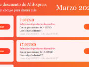 Cupones y Ofertas Aliexpress Marzo 2022