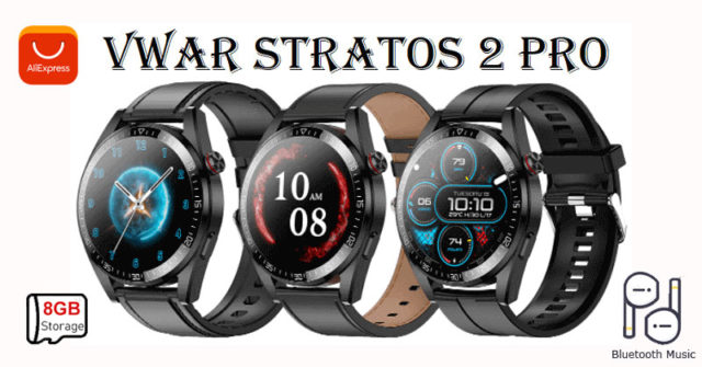 Se lanzó el reloj inteligente Vwar Stratos 2 Pro con 8GB de almacenamiento y pantalla AMOLED