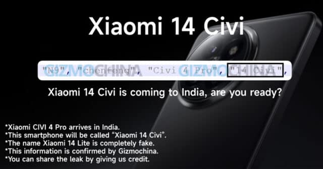 Xiaomi 14 Civi llega a India, se filtraron todos los detalles