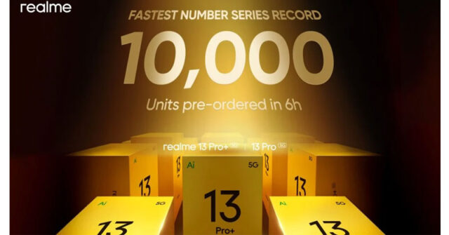 La serie Realme 13 Pro recibe 10,000 pedidos en solo 6 horas