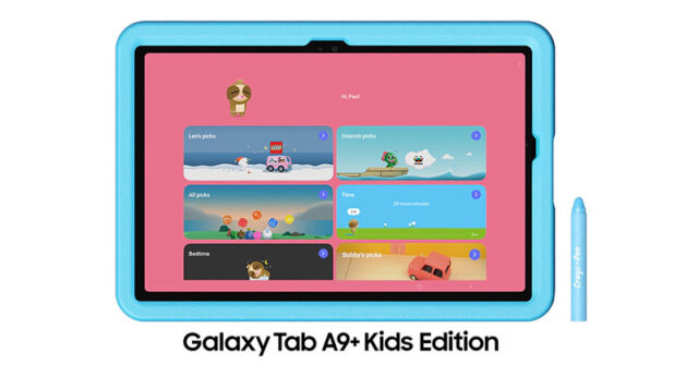 Galaxy Tab A9+ Kids Edition se lanzó en EE.UU. con una serie de controles parentales