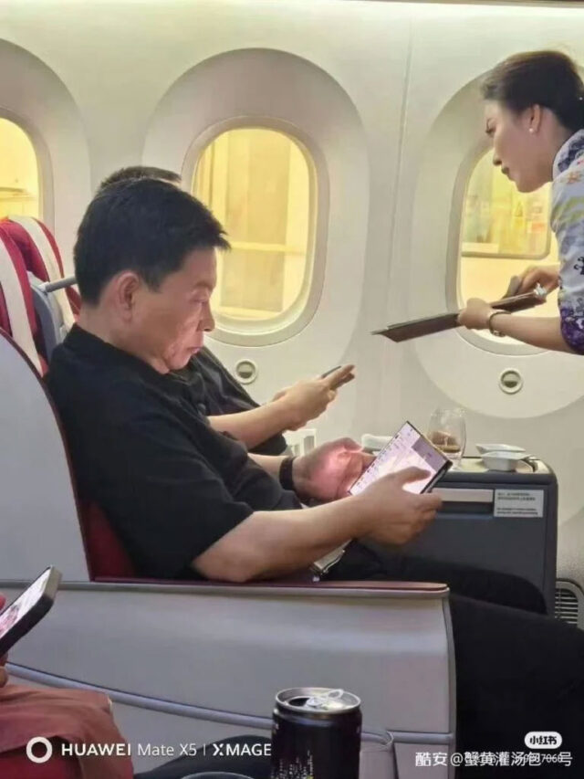 Richard Yu de Huawei fue visto usando el primer teléfono plegable de tres pliegues de Huawei