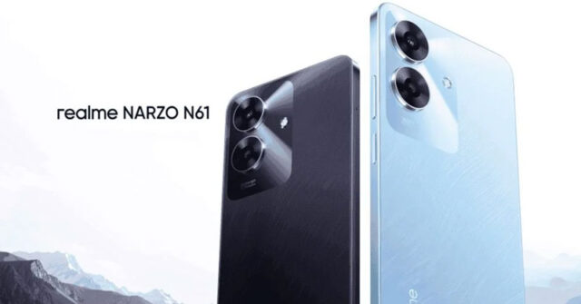 Realme Narzo N61 sale a la venta con un buen precio de lanzamiento