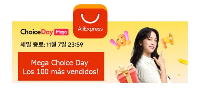 Aliexpress Mega Choice Day Los 100 más vendidos