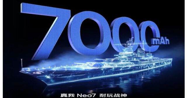 Se confirma oficialmente que el Realme Neo7 tendrá una enorme batería de 7000 mAh